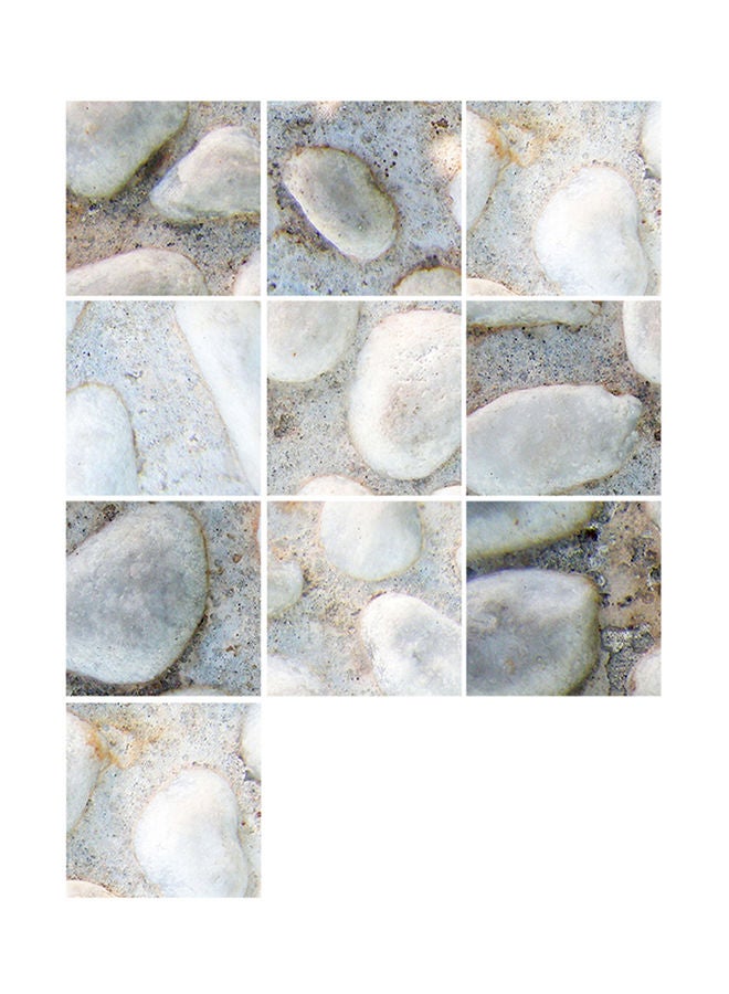 NIBEMINENT 10-Piece Self Adhesive Art Decals DIY Removable Wall Sticker Multicolour 20x20cm