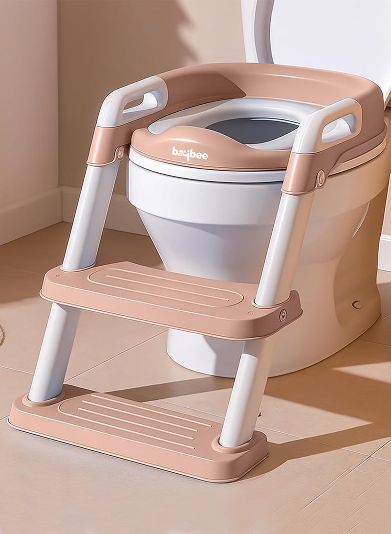 BAYBEE Baby Potty Seat With Ladder for Kids, Western Toilet Training Chair with Splash Guard & Cushion Seat | Toddler Toilet Seat | Potty Seat for 1-8 Years Boys & Girls - Image 1