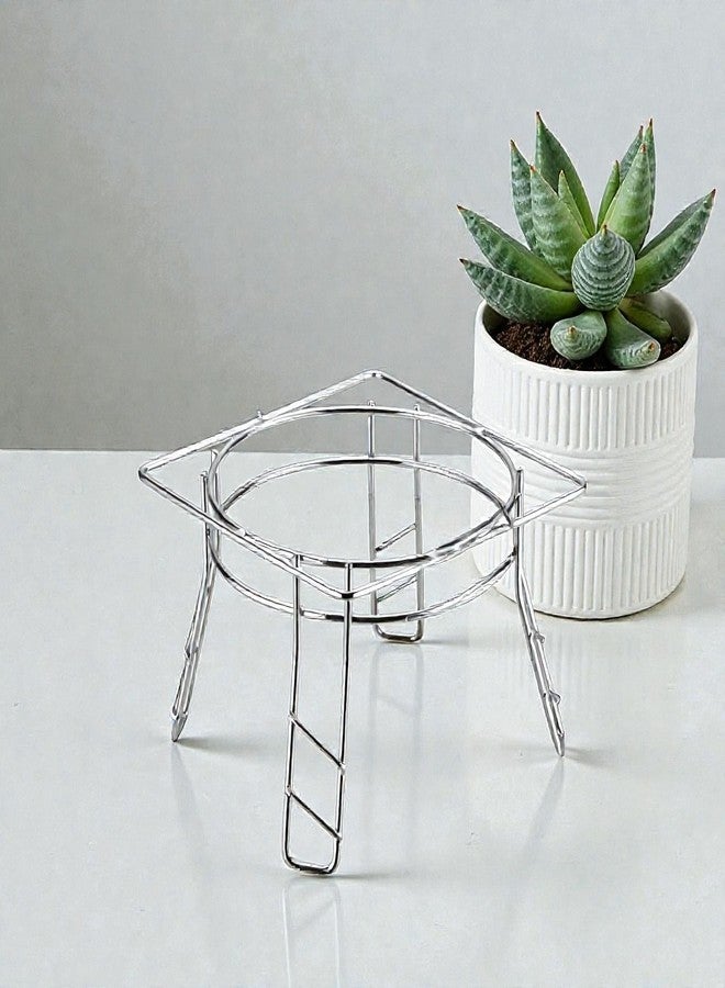 STANDIFY® Pod & Matka Stand Stainless Steel Heavy Duty Water Pot & Matka Holder Table Organizer Space-Saving Multi-Purpose Rack. - Image 1