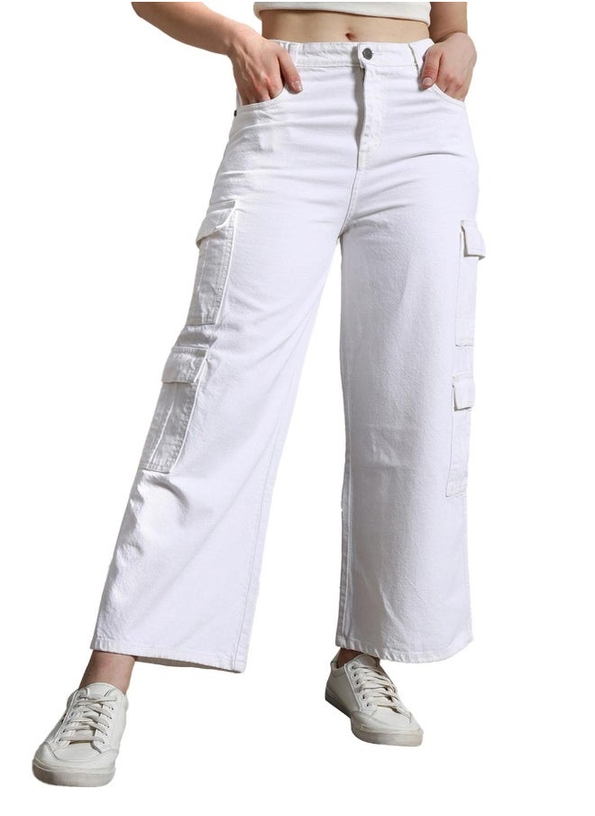 Hubberholme Ecru Jeans For Women  - Image 5