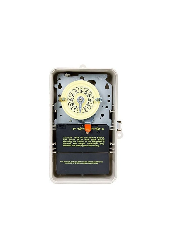 Intermatic T104P3 208-277 Volt DPST 24 Hour Mechanical Timer Switch - Image 2