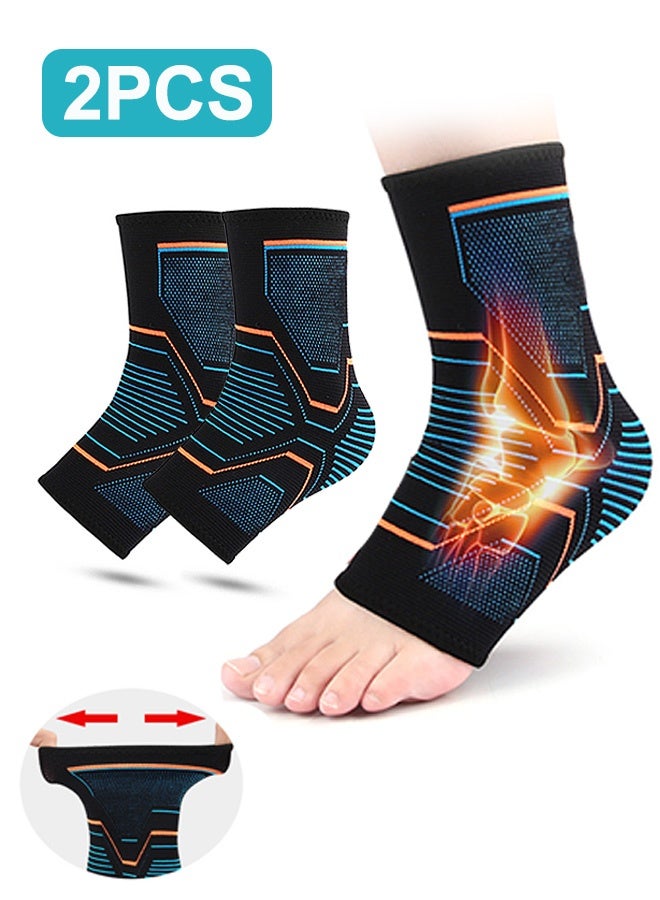 ساوث مون دعامة دعم الكاحل للأزواج للنساء والرجال، ودعم الكاحل لإطفاء مفصل الكاحل للوقاية من الإصابات وتخفيف التواء الكاحل (L) - Image 1