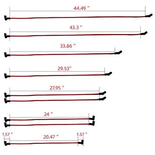 MAS 8.5MM High Performance Spark Plug Wire Set Compatible with Chevrolet Chevy GM Small Block 283 305 307 327 350 400 - Image 2