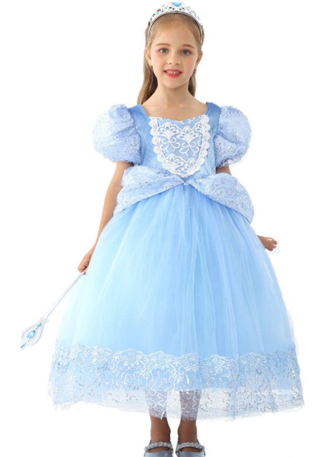 Girls Dress Costume for Kids Girls Princess Dress Up with  Accessories Birthday Party Cosplay Outfits