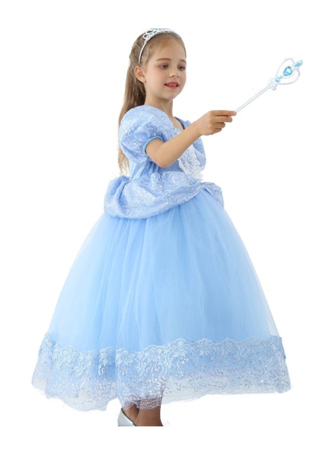 Girls Dress Costume for Kids Girls Princess Dress Up with  Accessories Birthday Party Cosplay Outfits