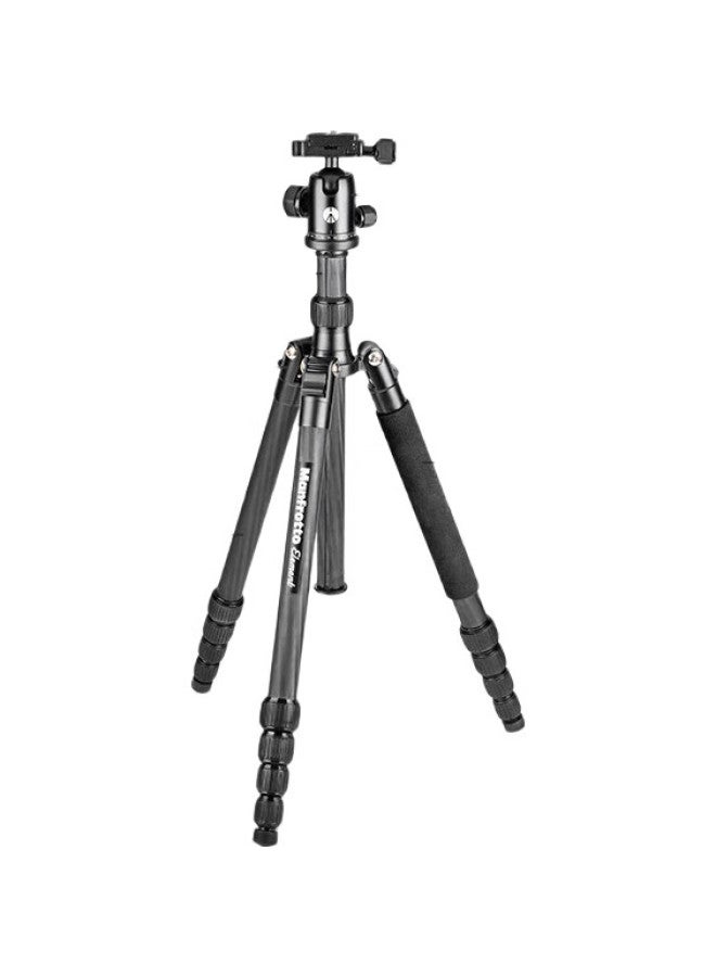 Manfrotto Tripod, Element Series, Carbon Fiber Reverse Folding Large Ball Head, Camera Dslr Mirrorless Photography And Videography Rotary Lock Tripod, Mkeleb5Cf-Bh - Image 1
