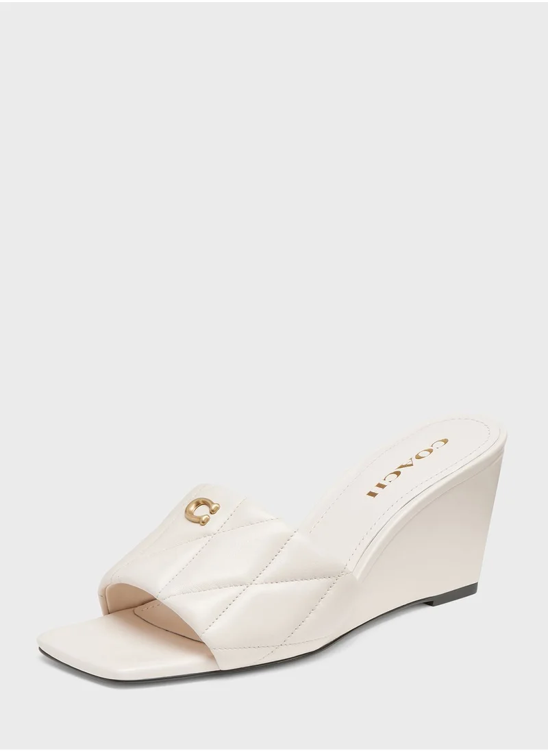 كوتش Emma Quilted Wedge Sandals