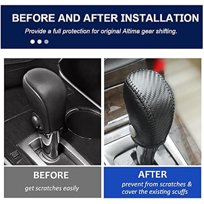 rayihni Leather Gear Shift Cover Shift Knob Cover for Car DecorUniversal Car Accessories Interior Gear Shift Knob - Image 5