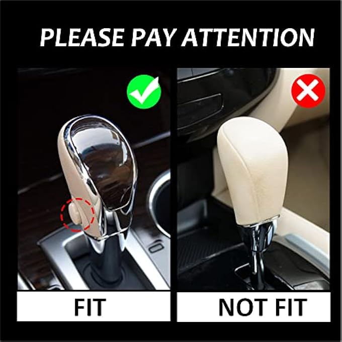 rayihni Leather Gear Shift Cover Shift Knob Cover for Car DecorUniversal Car Accessories Interior Gear Shift Knob - Image 4
