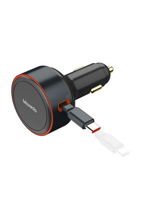 Moxedo 60W Ultra-Fast Car Charger with Built-in Retractable USB-C Cable and USB-C Port Compatible for Galaxy S24, iPhone 16/15 Series, MacBook and more. - pzsku/Z898BF511C7735459DF0EZ/45/_/1731599901/80ef6a09-b20e-497b-8847-0fb487fc18d6