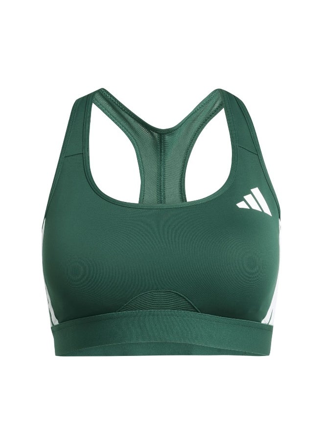 Adidas adidas powerreact train medium support 3-stripes women bra  - Image 1
