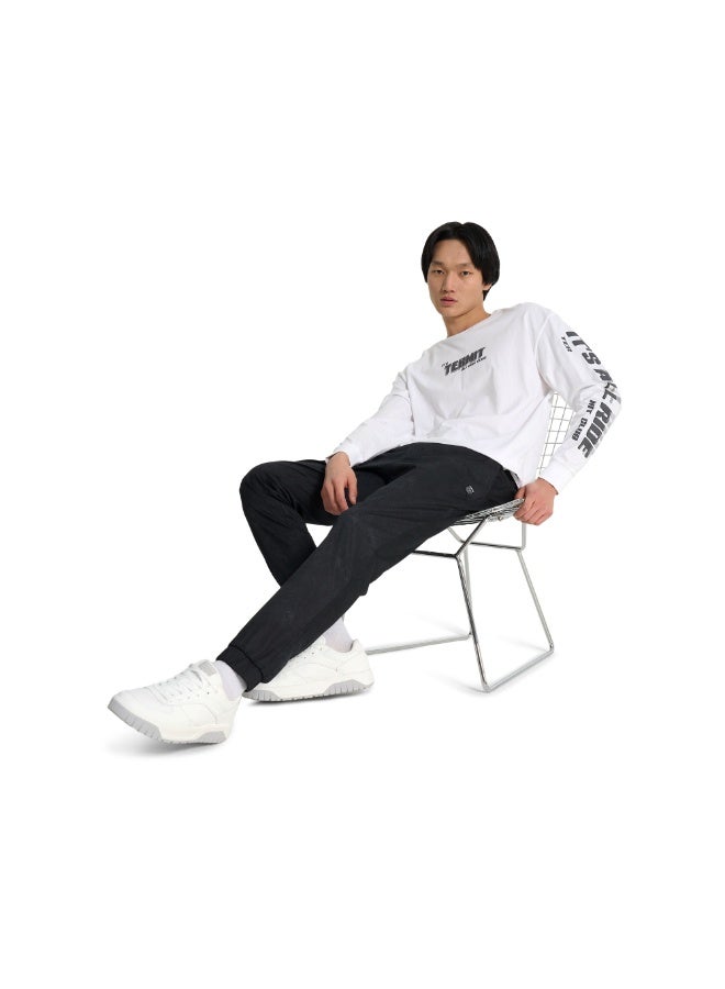 Termit Men's Black/Grey Joggers – 98% cotton, 2% elastane, Slim Fit, Adjustable Drawstring, 3 Pockets, Perfect for Active City Walks & Skateboarding - Image 3