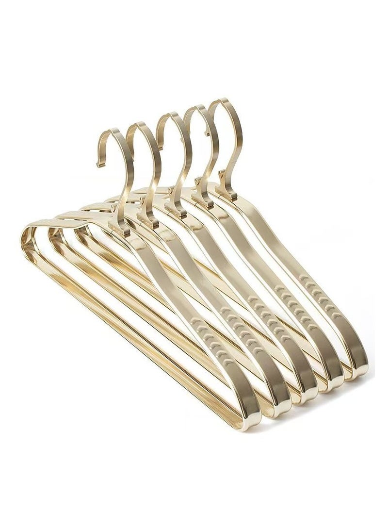 Aluminum alloy windproof clothes hanger, indoor balcony, semi-circular, seamless clothes hanger, 5 pieces - Image 2