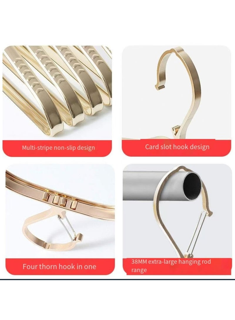 Aluminum alloy windproof clothes hanger, indoor balcony, semi-circular, seamless clothes hanger, 5 pieces - Image 3