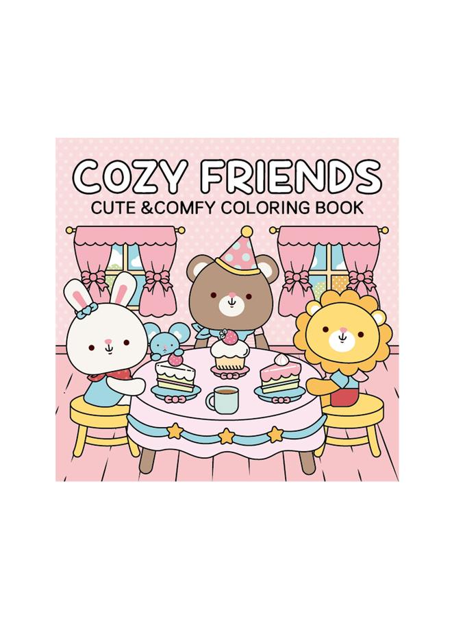 Bluejw New Coloring Book 40 Comfortable Friends Coloring Book Coloring Book Children's Painting Book Coloring Book - Image 2