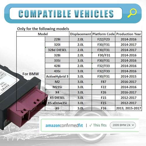 MANATEE 16147276073 Fuel Pump Control Module Replacement for BMW 228I 320I 328D 428I 2.0L 2014-2017, 335I 435I activehybrid 3 M2 M235I X4 X5 xDrive35i X6 3.0L 2012-2017, N20 N55 N57 EKPSM3 Module Unit - Image 3