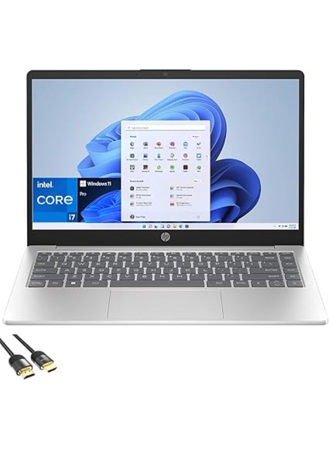 (Upgraded Version) Student & Business Laptop With 14-Inch Display, Intel Core i7-1355U Processor/16GB RAM/1TB SSD/Intel Iris XE Graphics/Windows 11 Pro English Silver English Silver