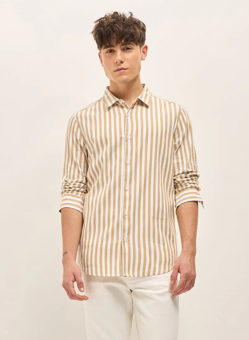 Cotton Shirt for Men | Slim Fit, Long Sleeve, Casual & Formal Wear | Soft, Breathable Fabric for Office, Everyday, & All-Season Use in Classic & Trendy