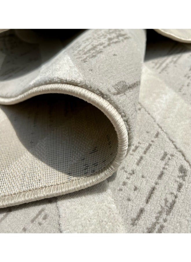 HANDPICKED FURNITURE Handpicked Furniture Neutral Cream Rug, Ultra Soft Area Carpets For Bed Room, Living Room, And Dining Room, Anti Slip Floor Carpets, Easy To Clean, Made In Turkey, Rectangle  - Image 2