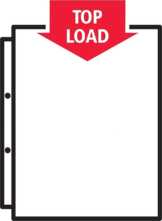 ملف مجلد مثقوب ذو هامش من مادة PVC من Shining Zon، غلاف بلاستيكي سميك للغاية، ملف مجلد لشهادة مستند بحجم Fs مع فتحتين مثقوبتين وقطع لسان شفاف (عبوة من 10) - Image 5