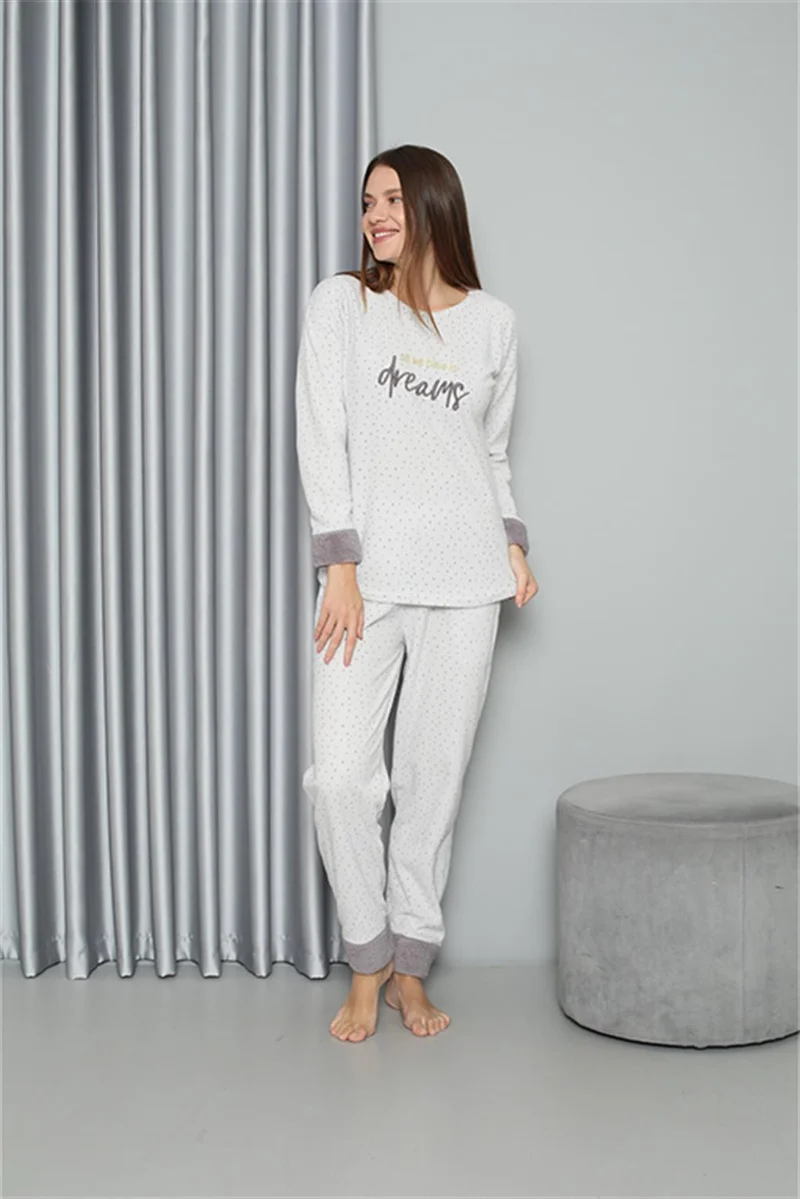 Akbeniz Welsoft Polar Women's Pajama Set 8515
