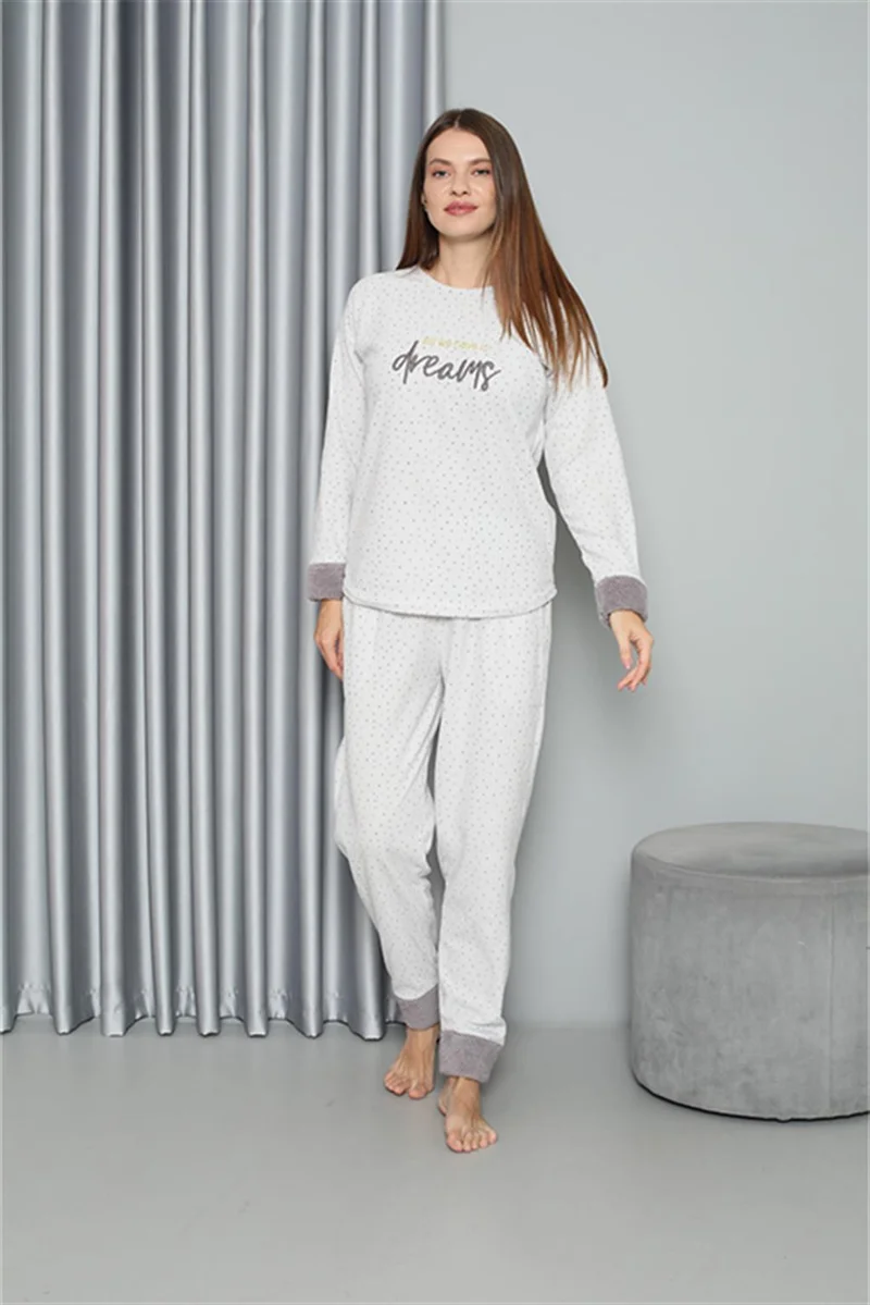 Akbeniz Welsoft Polar Women's Pajama Set 8515