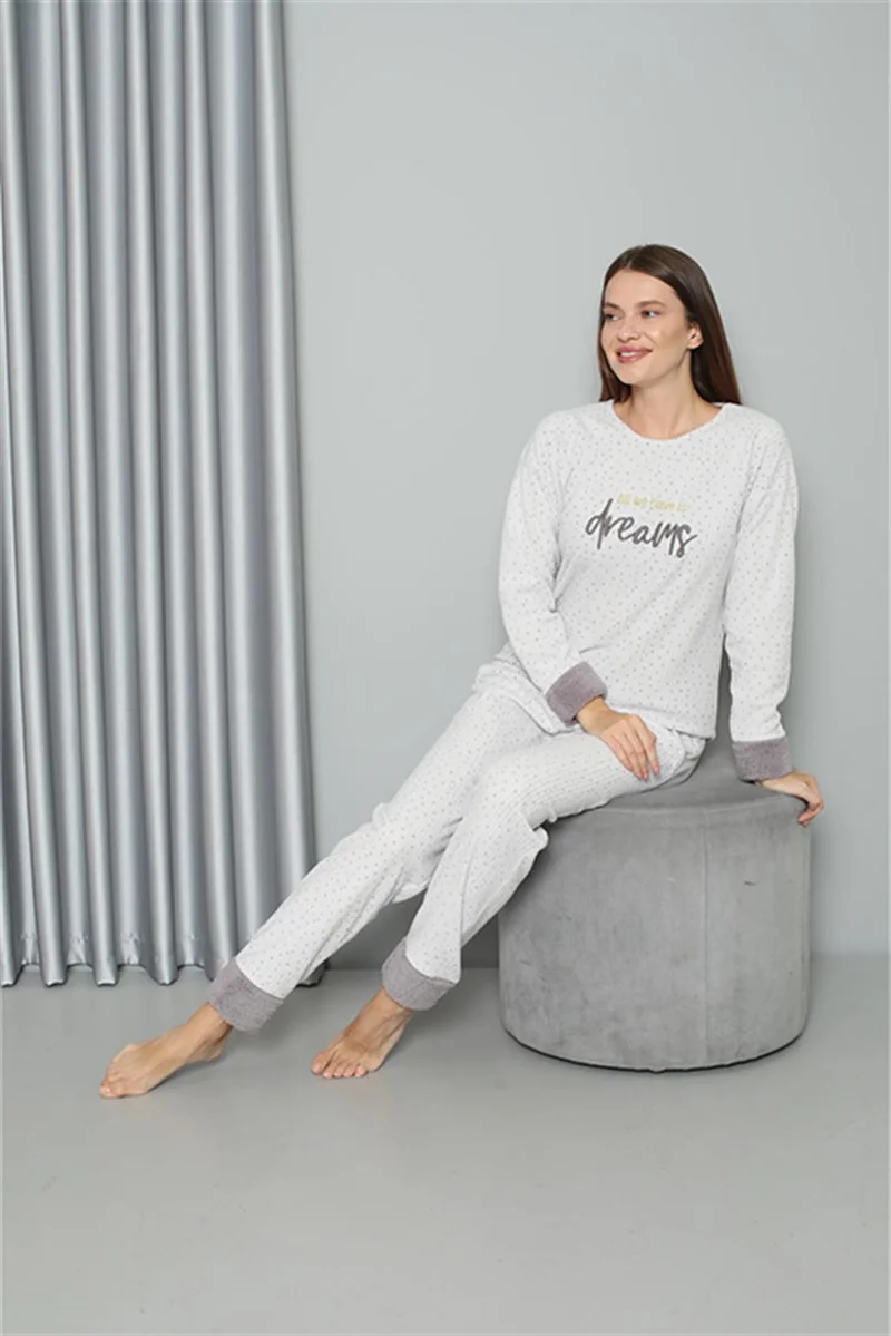 Akbeniz Welsoft Polar Women's Pajama Set 8515