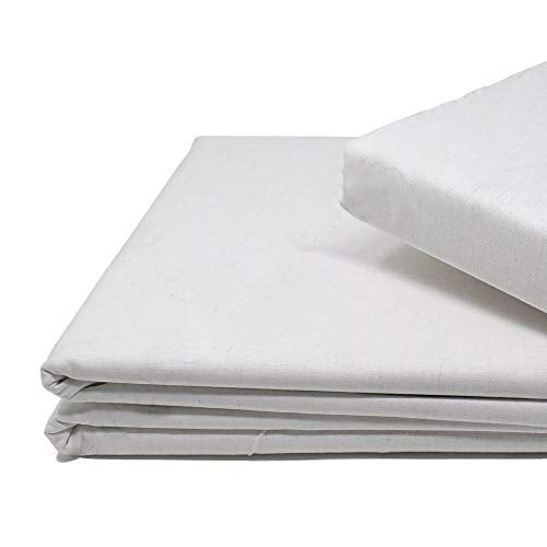 BDWEAVES BD Weaves Cotton Solid/Plain White Bedsheet For Single Bed - Image 2
