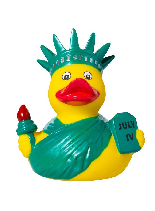 Artisan Owl New York City Souvenir 4" Yellow Rubber Duck (Statue of Liberty Rubber Duck) - Image 1