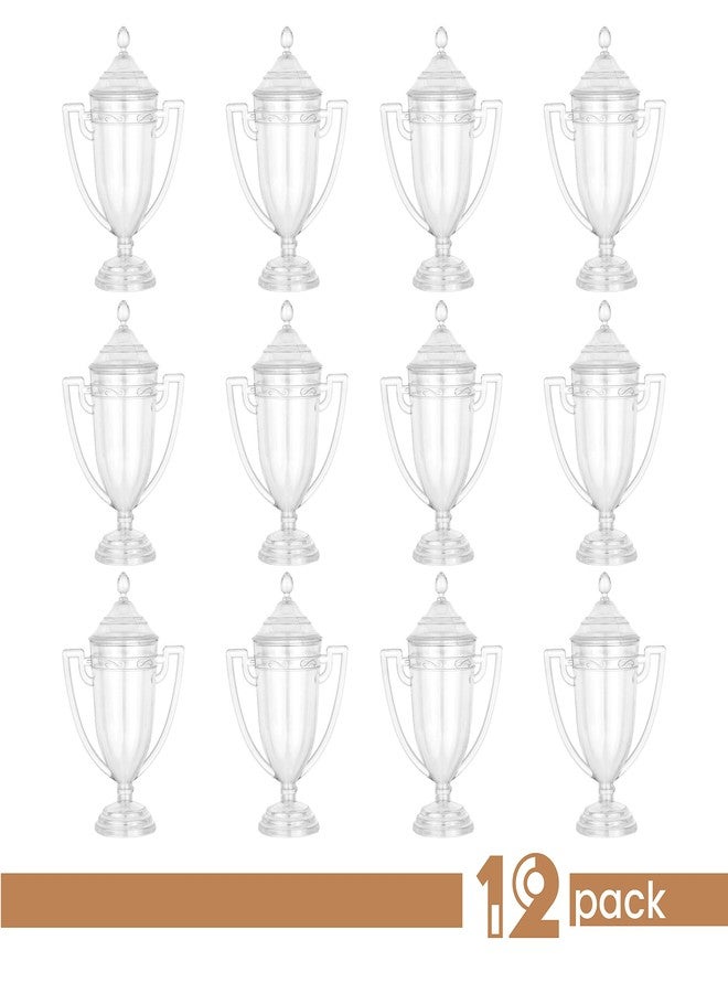 Hammont Trophy Cup Shaped Acrylic Candy Boxes - 12 Pack - 1.69"x3.5"x3.14"- Perfect for Weddings, Birthdays, Party Favors and Gifts | Designer Cute Clear Lucite Plastic Treat Containers - Image 3
