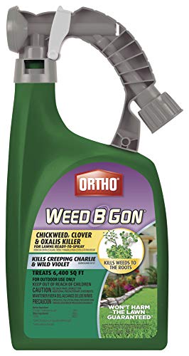 Ortho Weed B Gon Chickweed, Clover and Oxalis Killer for Lawns Ready-To-Spray, Kills Creeping Charlie, 32 fl. oz. - Image 1