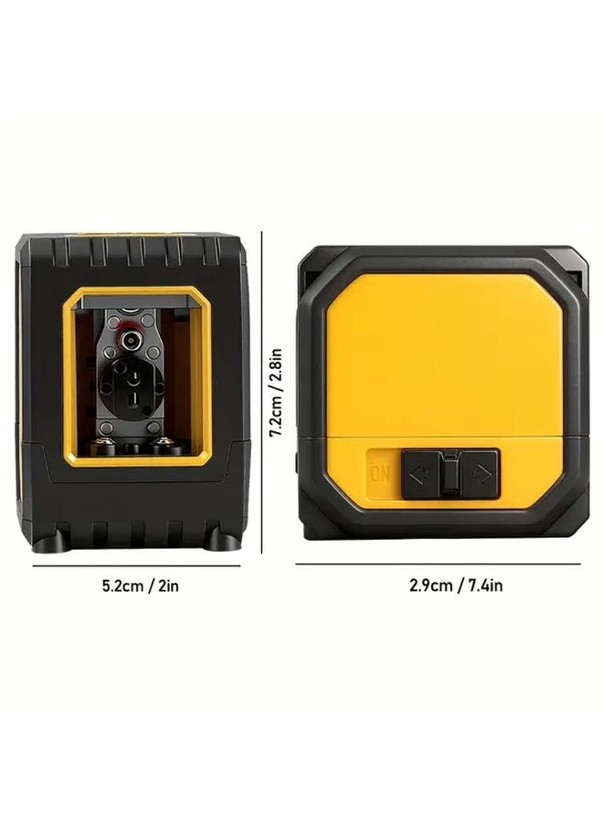 HILDA Professional 2 Line Laser Level Yellow Heavy Duty Auto Calibration - Image 3