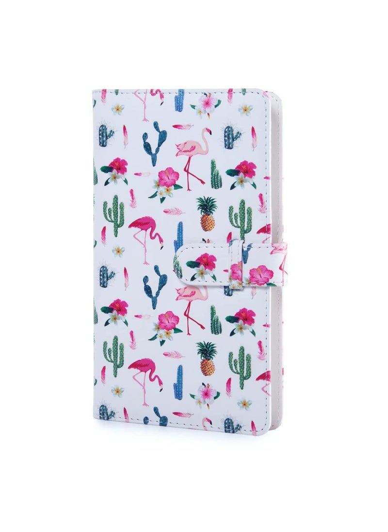 ZIKKON ZIKKON 2x3 inch Mini Photo Album 96 Photo Pocket Storage Album for fujifilm instax mini film used in Mini 12119 907099Liplay Evo Mini 3 Photo CardsTickets Business CardsFlamingo catus  - Image 1