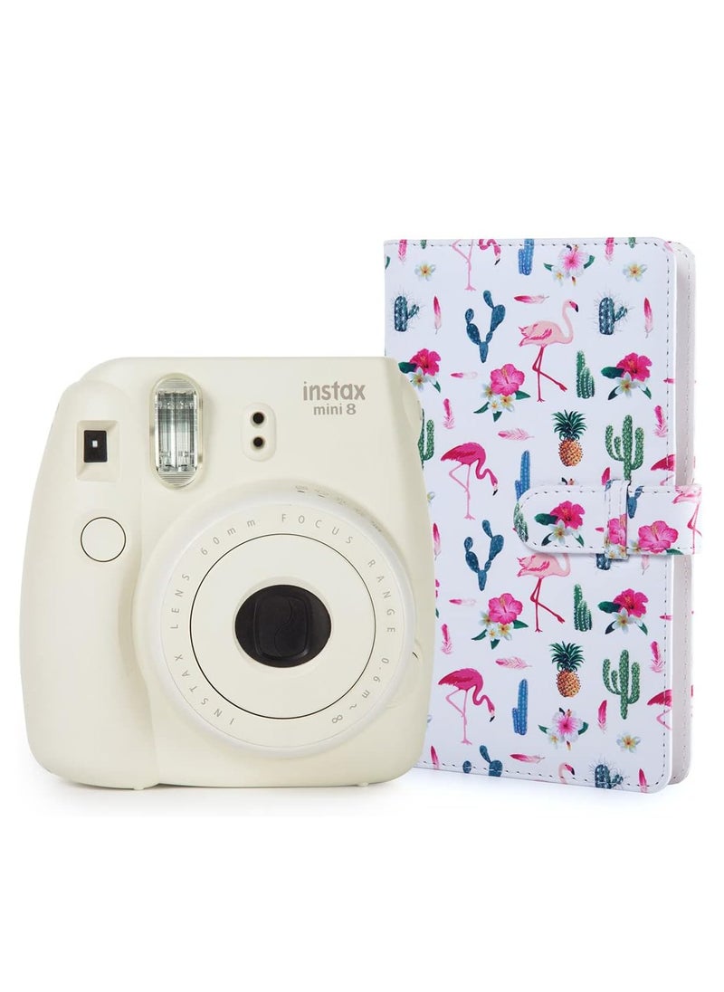 ZIKKON ZIKKON 2x3 inch Mini Photo Album 96 Photo Pocket Storage Album for fujifilm instax mini film used in Mini 12119 907099Liplay Evo Mini 3 Photo CardsTickets Business CardsFlamingo catus  - Image 5