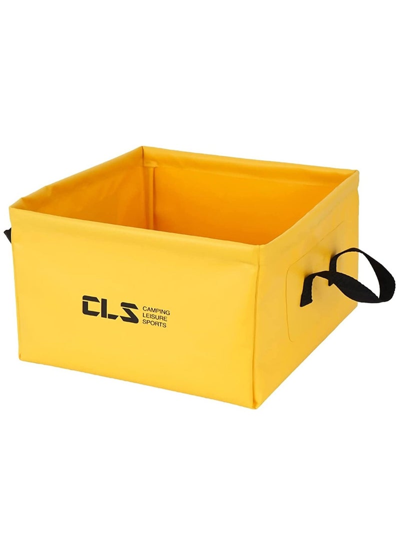 سي ال اس Multifunctional Collapsible Water Basin, Folding Tub, Portable Bin, Lightweight Foldable Sink with Handles for Camping, Dish Washing, Laundry, Fishing, Hiking, Outdoors - Image 1