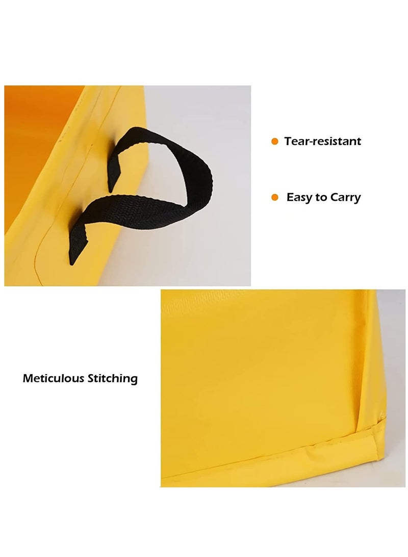 سي ال اس Multifunctional Collapsible Water Basin, Folding Tub, Portable Bin, Lightweight Foldable Sink with Handles for Camping, Dish Washing, Laundry, Fishing, Hiking, Outdoors - Image 2