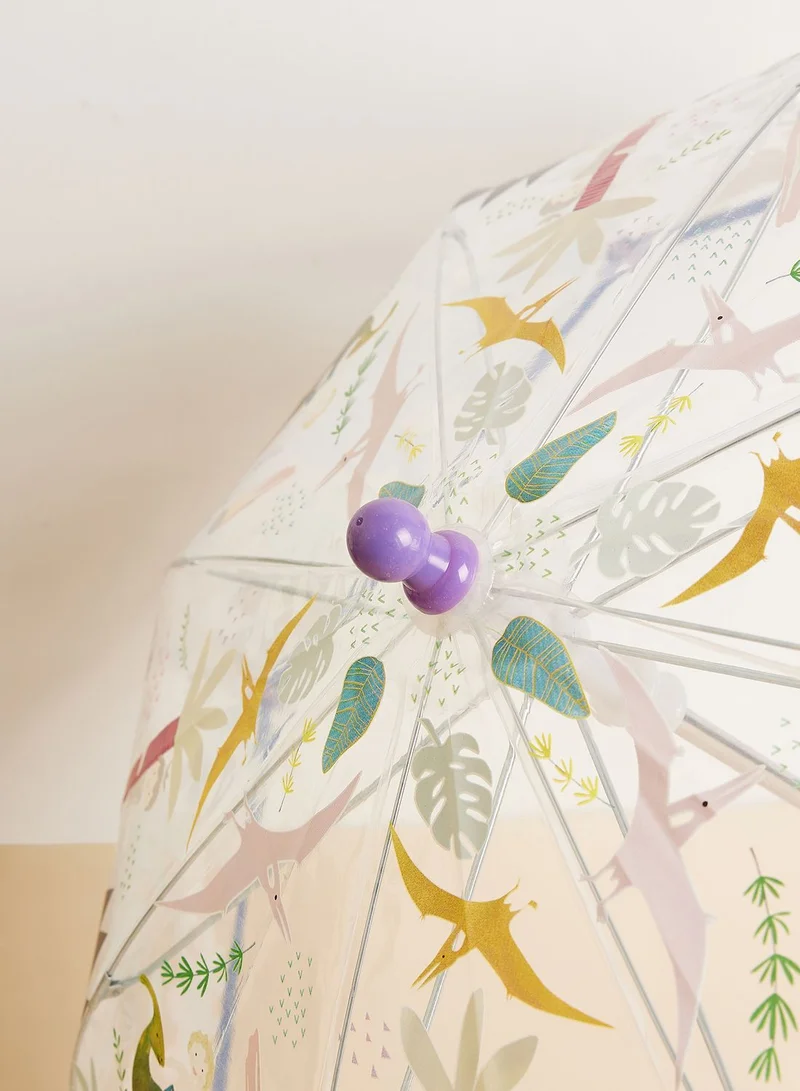 Floss & Rock Dino Transparent Colour Changing Umbrella