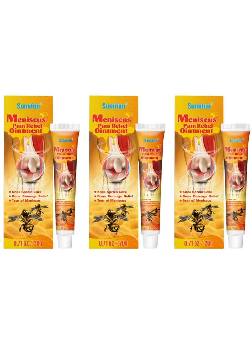 Sumifun Bee Venom Ointment for Knee, Cartilage & Joint Pain Relief - 20 g × 3 - Image 1