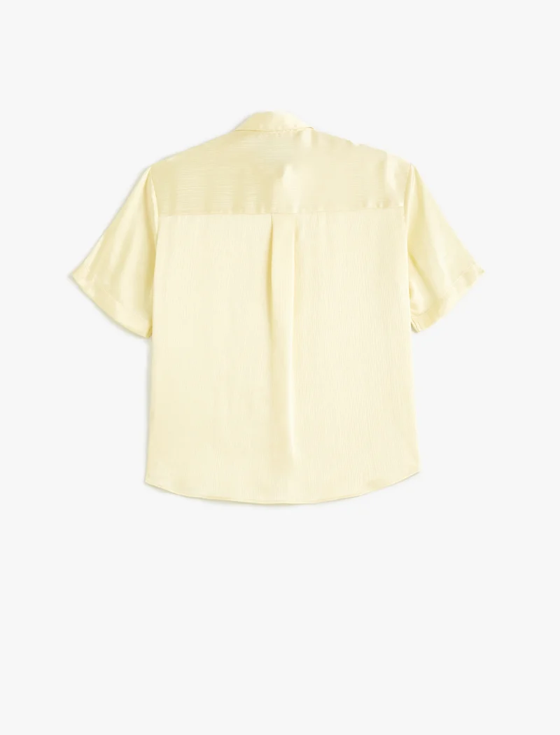 KOTON Short Sleeve Satin Shirt