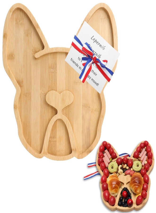 A AIFAMY French Bulldog Cheese Board, 12" inch Frenchie Charcuterie Boards Extra Large Bamboo Funny Serving Tray Aperitif Platter Dog Gift for Housewarming Bachelor Party Thanksgiving Christmas - Image 1
