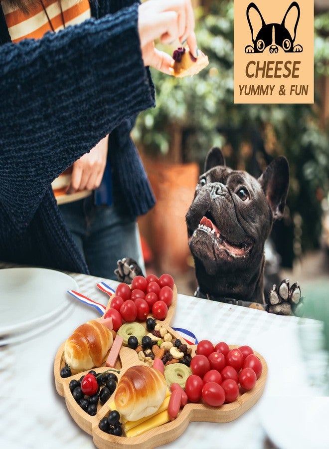 A AIFAMY French Bulldog Cheese Board, 12" inch Frenchie Charcuterie Boards Extra Large Bamboo Funny Serving Tray Aperitif Platter Dog Gift for Housewarming Bachelor Party Thanksgiving Christmas - Image 5