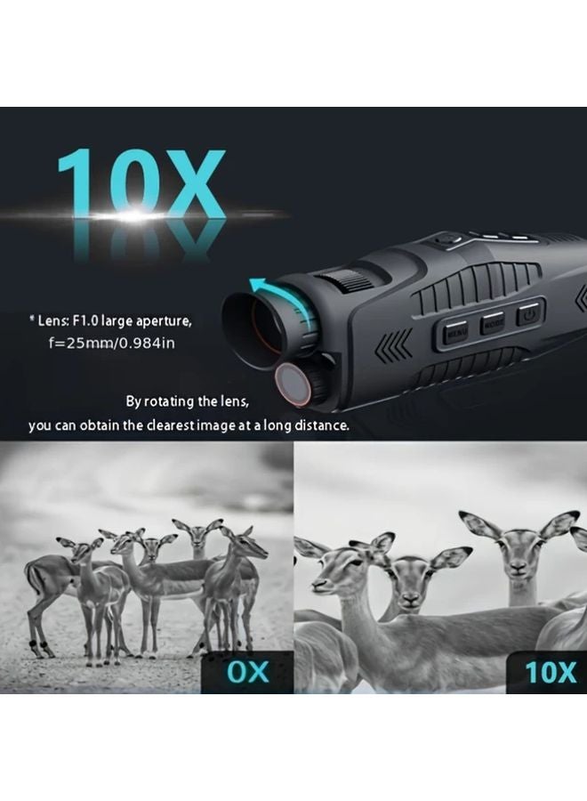 R11 سكوب الرؤية الليلية الرقمي القياسي 2 5K تكبير بصري 10X بالأشعة تحت الحمراء 3W مدى 300 متر - Image 4