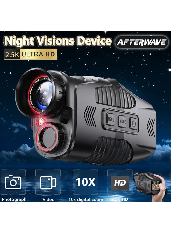 R11 سكوب الرؤية الليلية الرقمي القياسي 2 5K تكبير بصري 10X بالأشعة تحت الحمراء 3W مدى 300 متر - Image 1