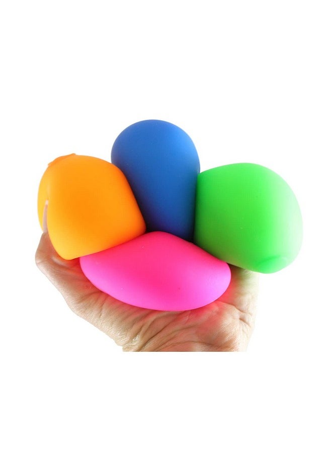 Curious Minds Busy Bags - 4 Super Soft Doh Filled Stretch Ball Ultra Squishy And Moldable Relaxing Sensory Fidget Dough Stress Toy - Image 1