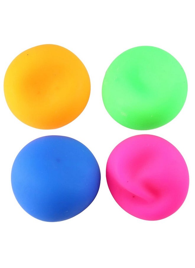 Curious Minds Busy Bags - 4 Super Soft Doh Filled Stretch Ball Ultra Squishy And Moldable Relaxing Sensory Fidget Dough Stress Toy - Image 1