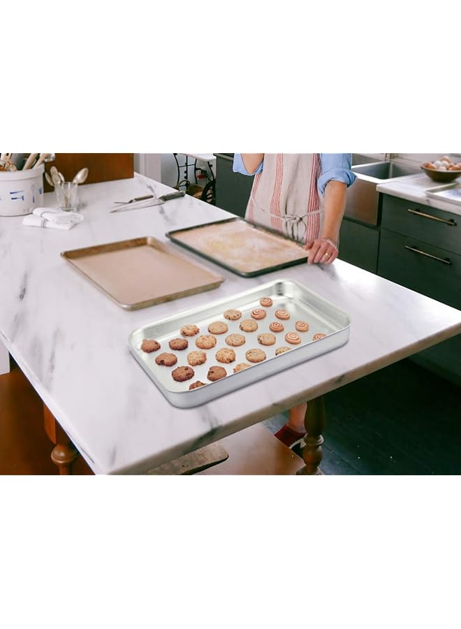 زودياك صينية خبز ألومنيوم من صنيكس Abbt2418، 61 × 45.7 × 38 سم، فضي - Image 2