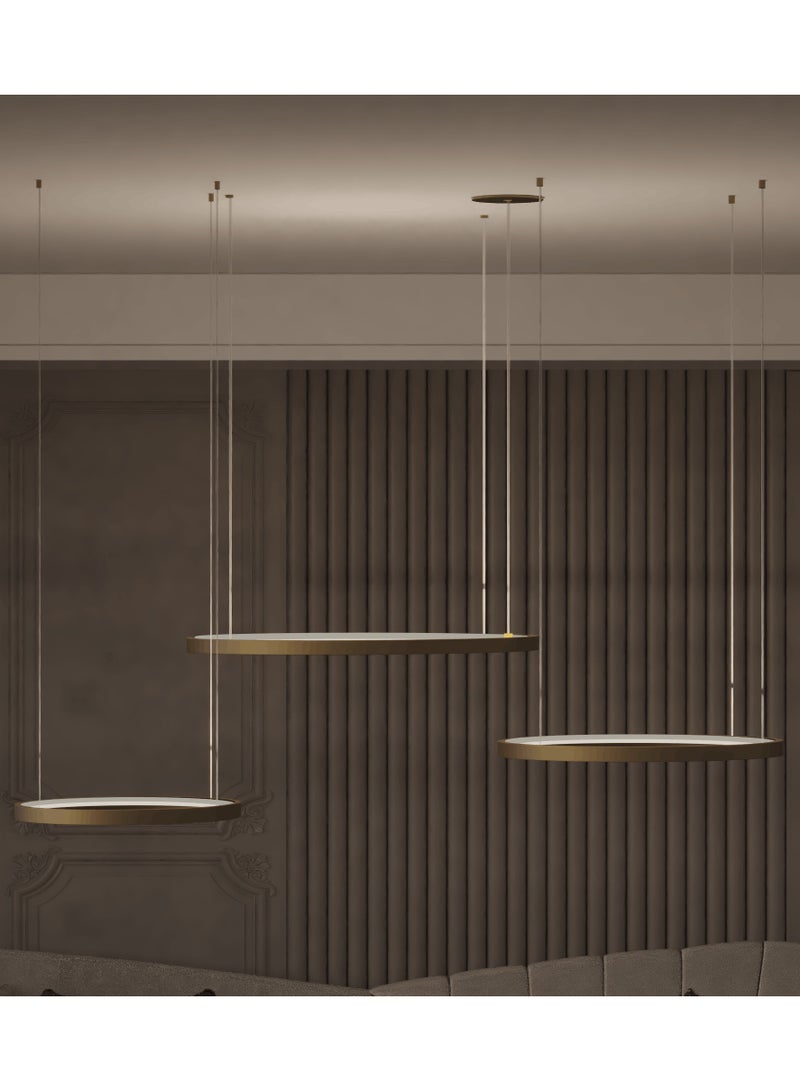 UCANDLE Led Circular Chandelier With Three Rings - Image 2