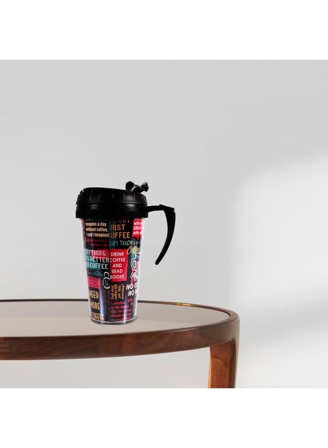 500ml Black  Coffee Mug with Handle – Durable, Microwave & Dishwasher Safe – Special Polybag Packaging –  Ideal for Home, Office & Dorm - Image 5