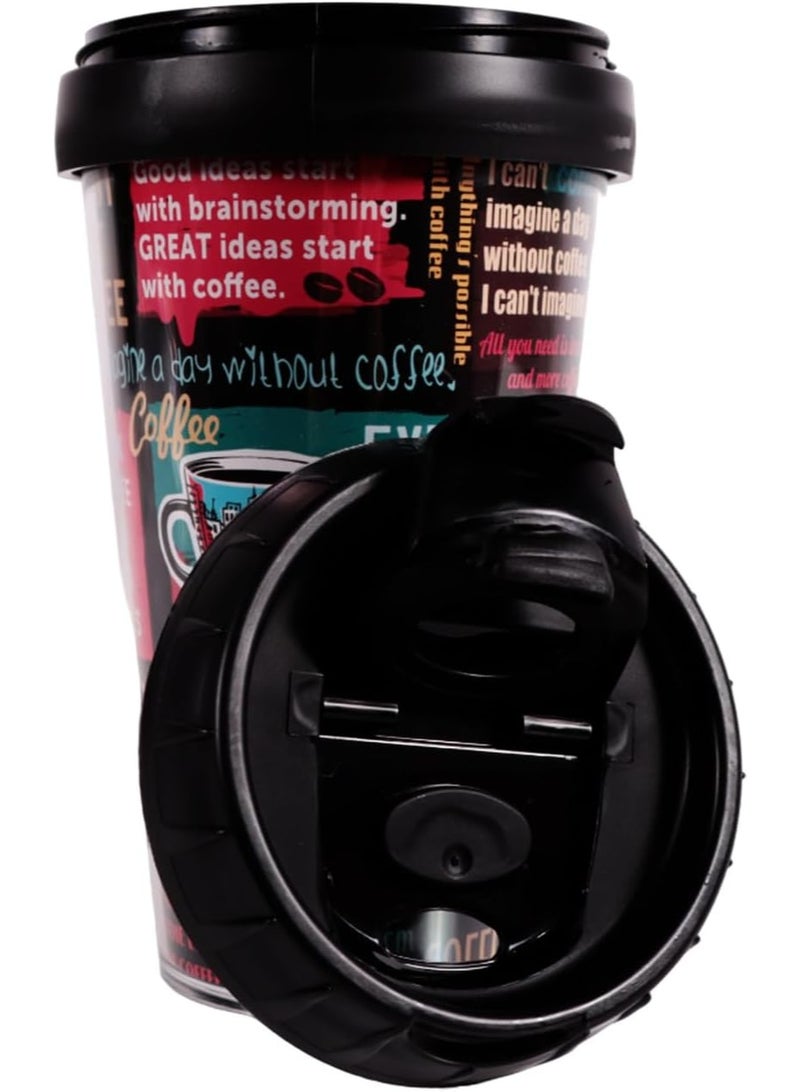 500ml Black  Coffee Mug with Handle – Durable, Microwave & Dishwasher Safe – Special Polybag Packaging –  Ideal for Home, Office & Dorm - Image 3