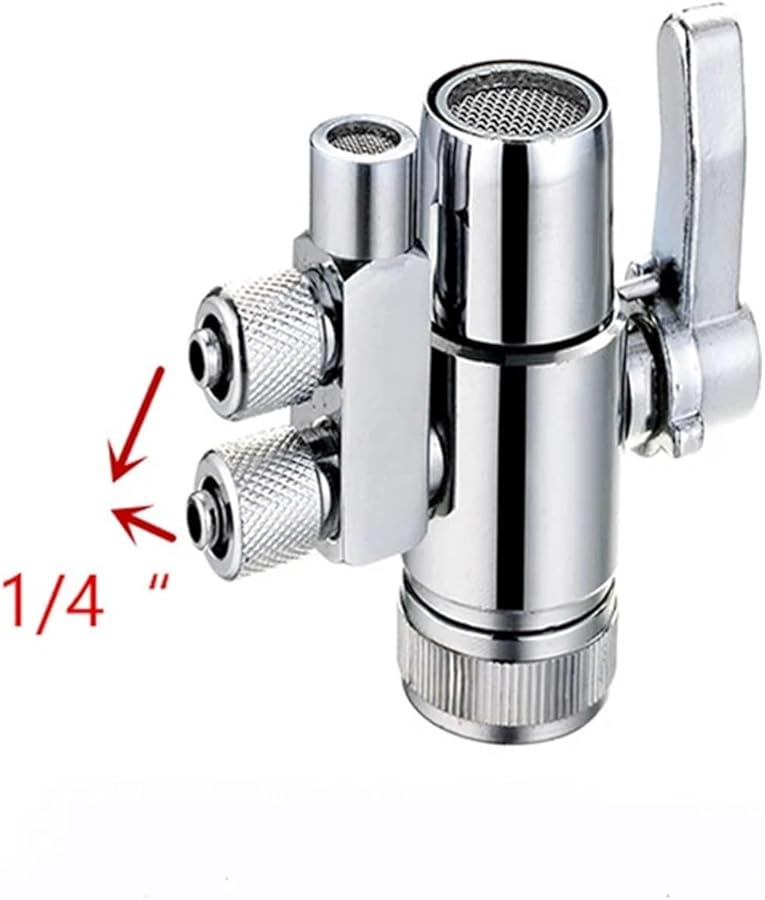 1 4 بوصة محول صنبور مزدوج الاتجاه صمام تحويل لفلتر تنقية المياه RO - Image 4